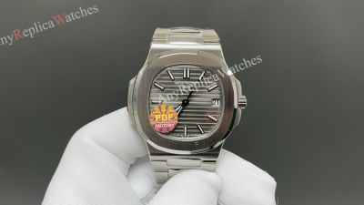 PDF Patek Philippe Nautilus Cal.26-330 Movement 316L Steel 40mm WG Blue/Grey Face Watch